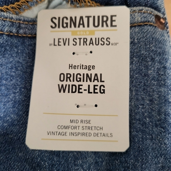 Signature by Levi Strauss Orginal Wide-Leg Jeans Size 26 - Picture 4 of 9